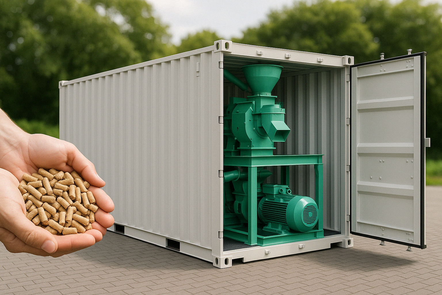 Wood Biomass Mobile Pellet Plant - 2