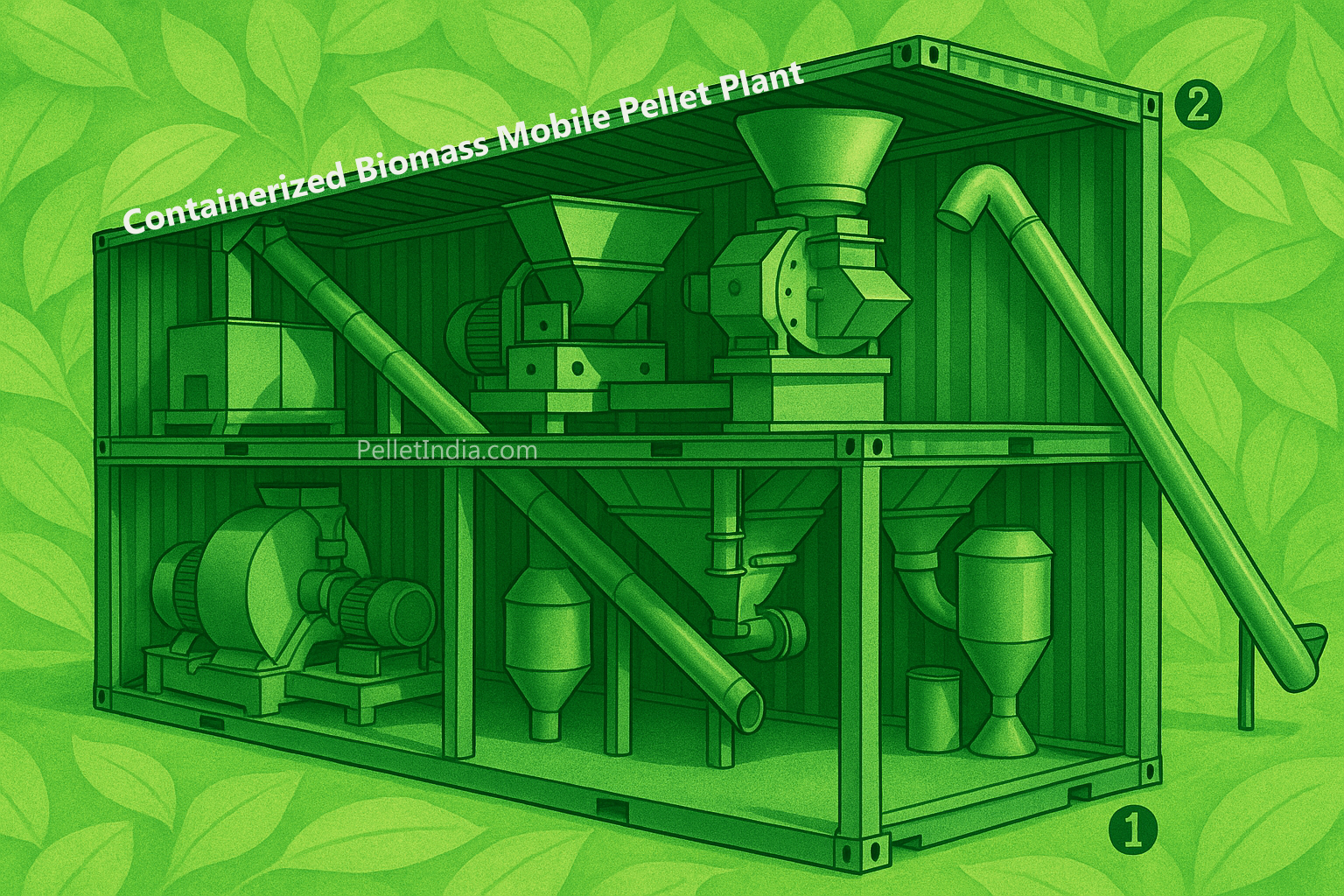 Wood Biomass Mobile Pellet Plant - 4