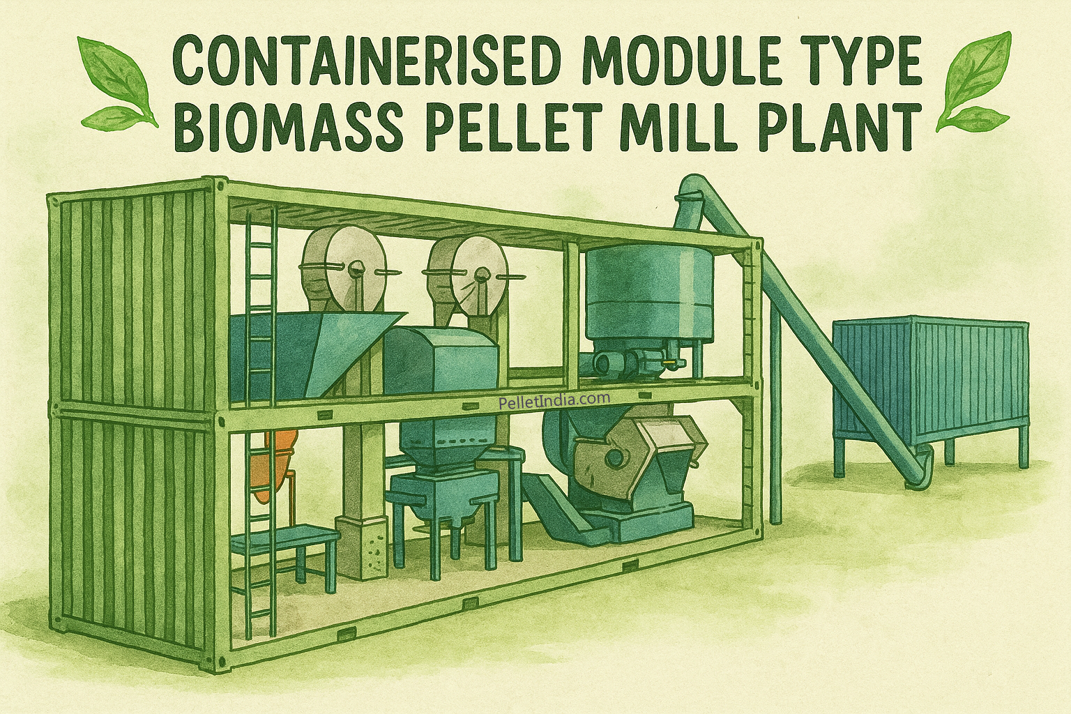 Wood Biomass Mobile Pellet Plant - 5