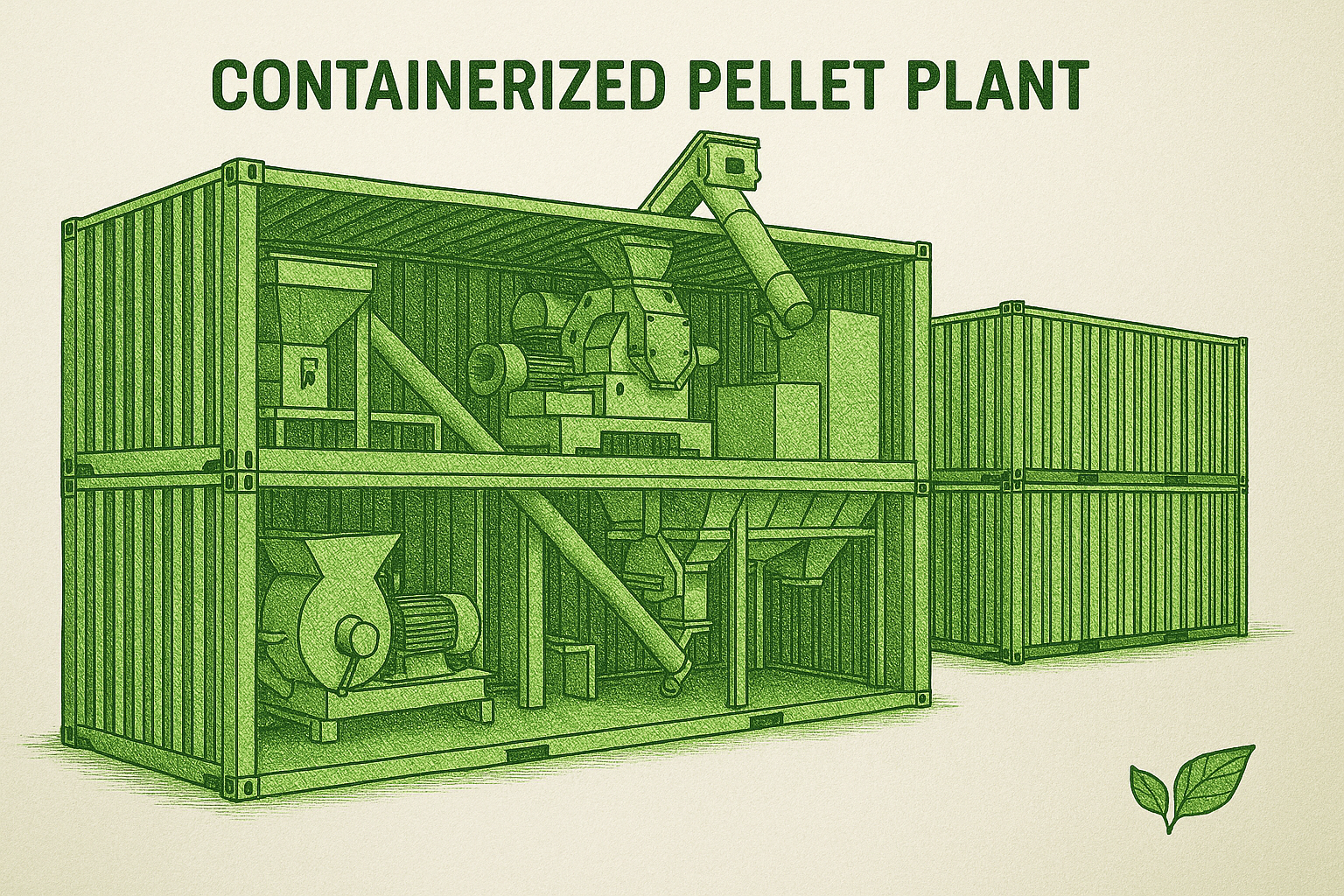 Wood Biomass Mobile Pellet Plant - 6