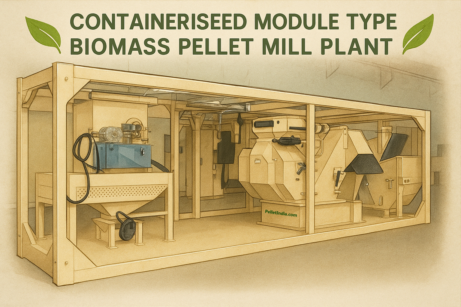 Wood Biomass Mobile Pellet Plant - 3